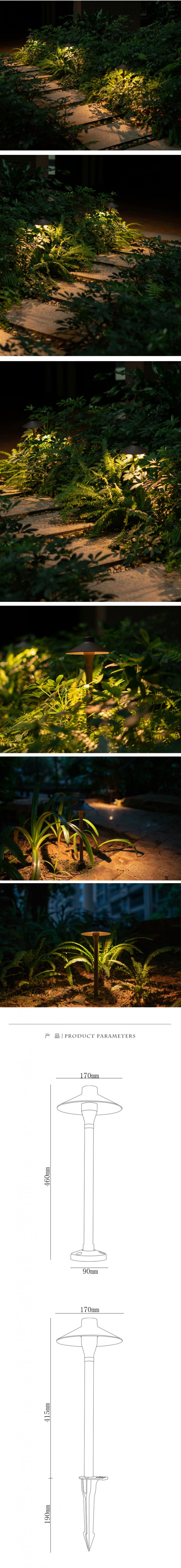 Лампа лужайки СИД УДАРА жизненного периода длинной жизни для на открытом воздухе лужайки освещая АК85-265В